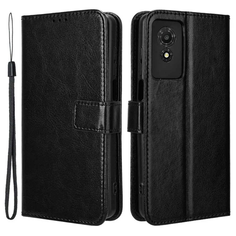 EIDERWOOD TCL 501 Kunst Skinn Flip Deksel med Stativ & Lommebok – Svar v:8247903