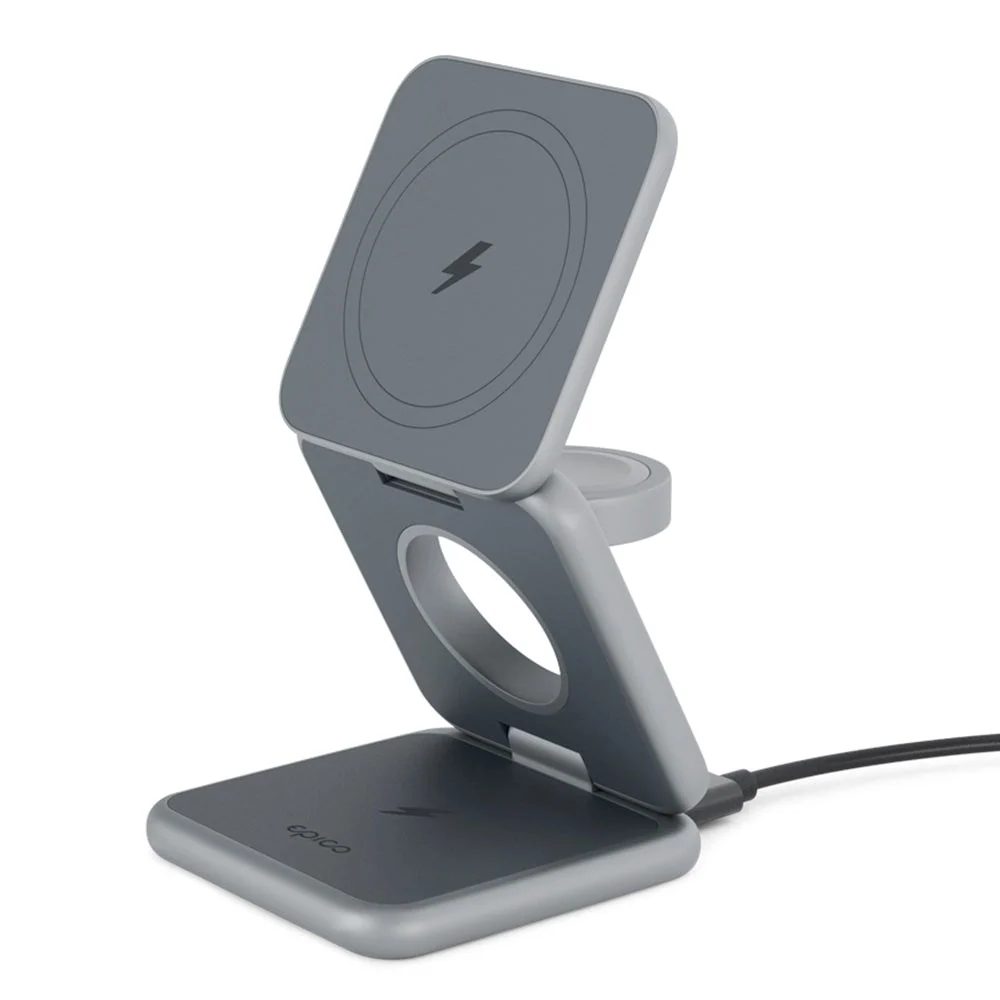 Epico Mag+ 3-i-1 Trådløs Lader 15W m. 25W USB-C Vegglader og USB-C-Kab v:5916061 Epico Mag+ 3-i-1 Trådløs Lader 15W m. 25W USB-C Vegglader og USB-C-Kab v:5916061