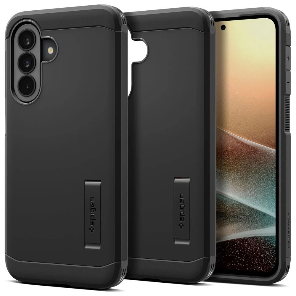 Samsung Galaxy A37 Spigen Tough Armor T Deksel med Stativ – Svart v:8275629 Samsung Galaxy A37 Spigen Tough Armor T Deksel med Stativ – Svart v:8275629