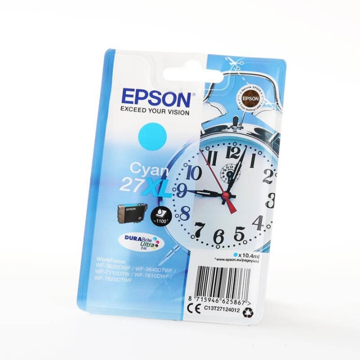 EPSON Blekk C13T27124012 27XL Cyan Alarm Clock v:6664404