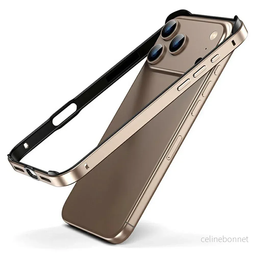 iPhone 17 Pro Max EIDERWOOD Metal Bumper Deksel m. Forsterkede Silikon v:7352960
