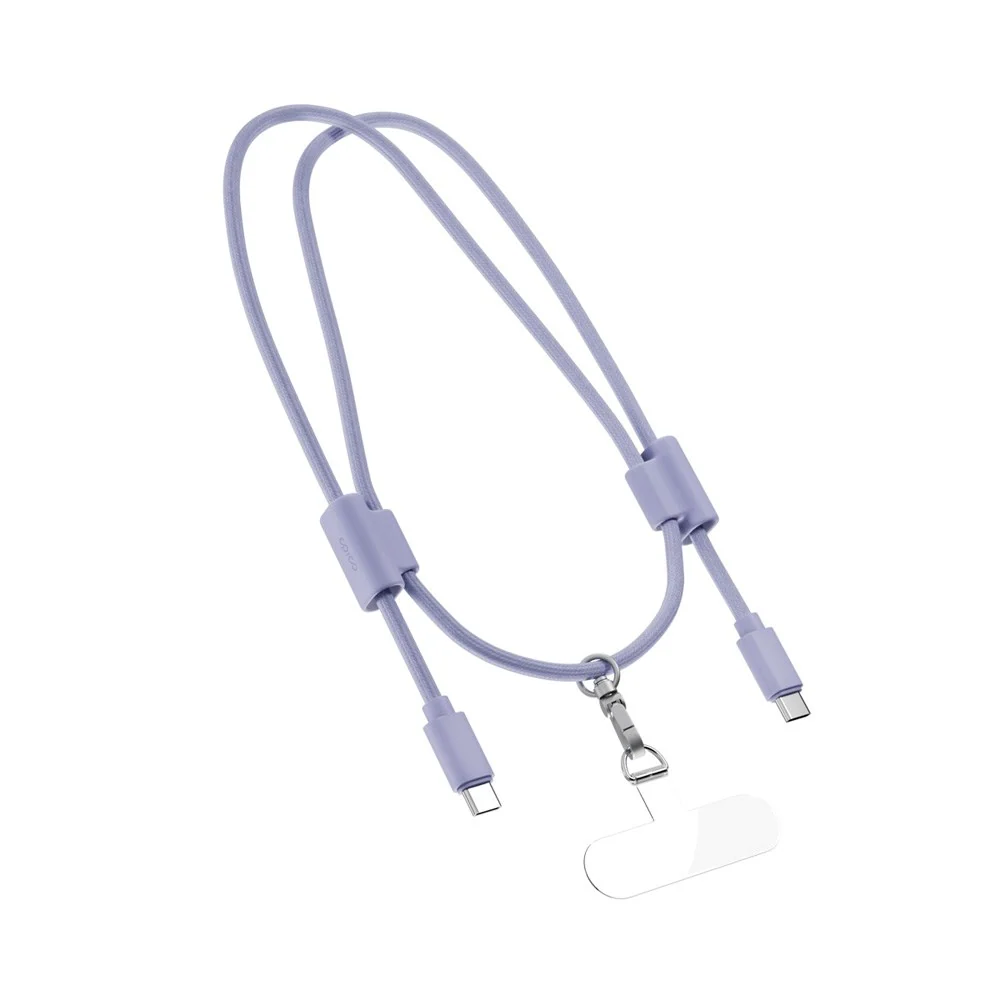 Epico Mobilstropp med Innebygd 60W USB-C til USB-C-Kabel – Lilla v:2042901