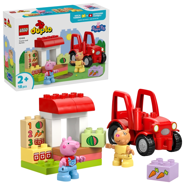 LEGO DUPLO Peppa Pig – Traktor og marked (10468) v:2891945