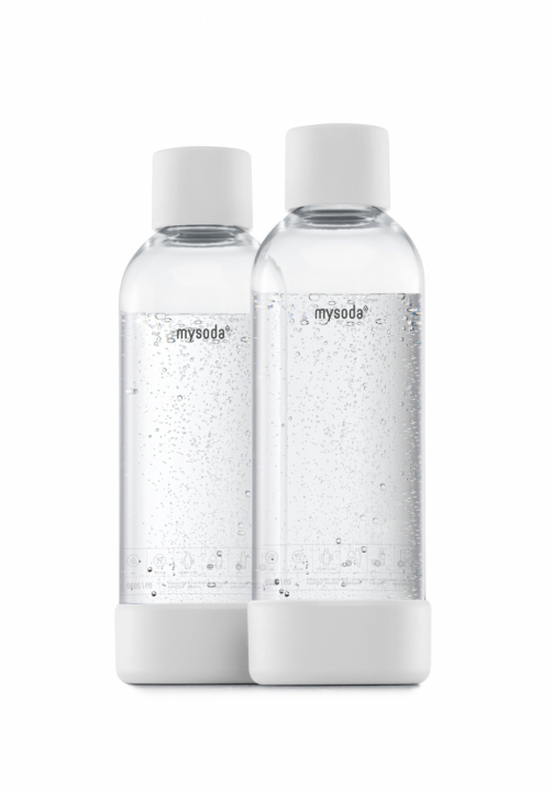 Mysoda PET-flaska 1L 2-pack, White v:7001134
