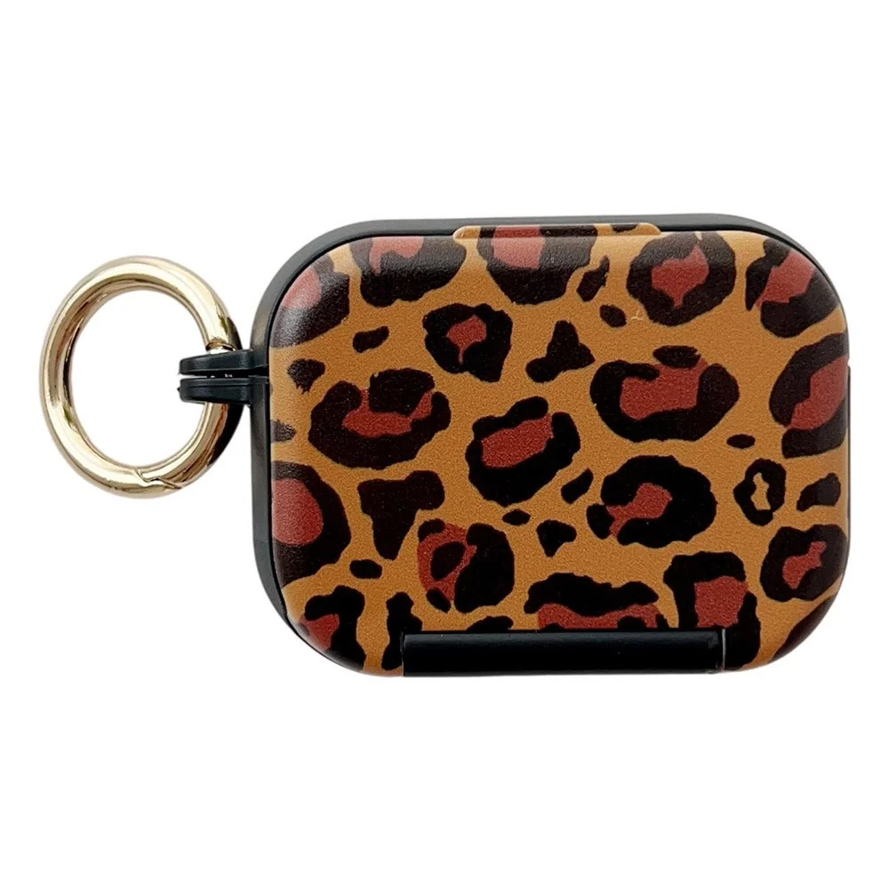Apple AirPods Pro (3. gen.) Mønstret Plast Deksel m. Speil – Leopard / v:7337001