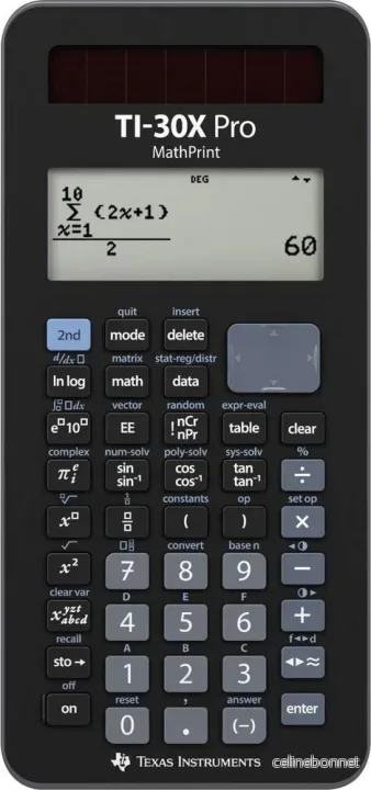 Texas Instruments TI-30X Pro Mathprint vitenskapelig kalkulator v:7333559
