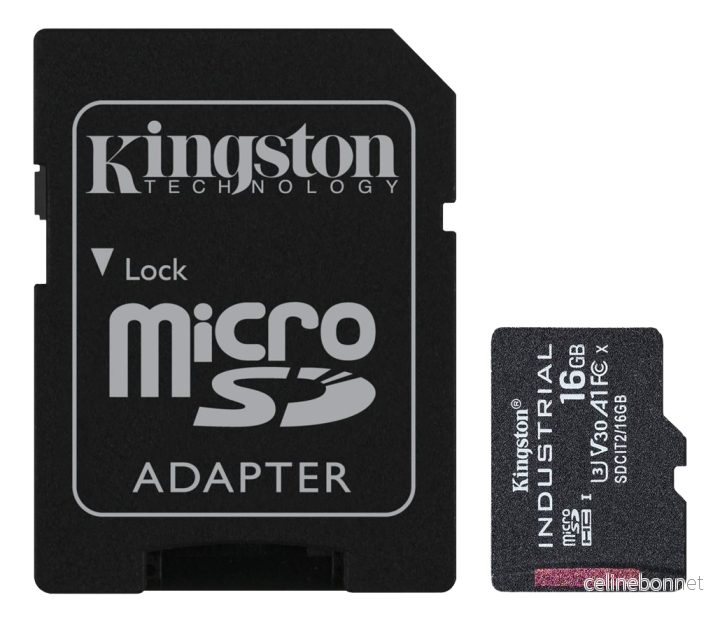 Kingston 16 GB microSDHC Industrial C10 A1 pSLC-kort + SD-adapter v:1023375