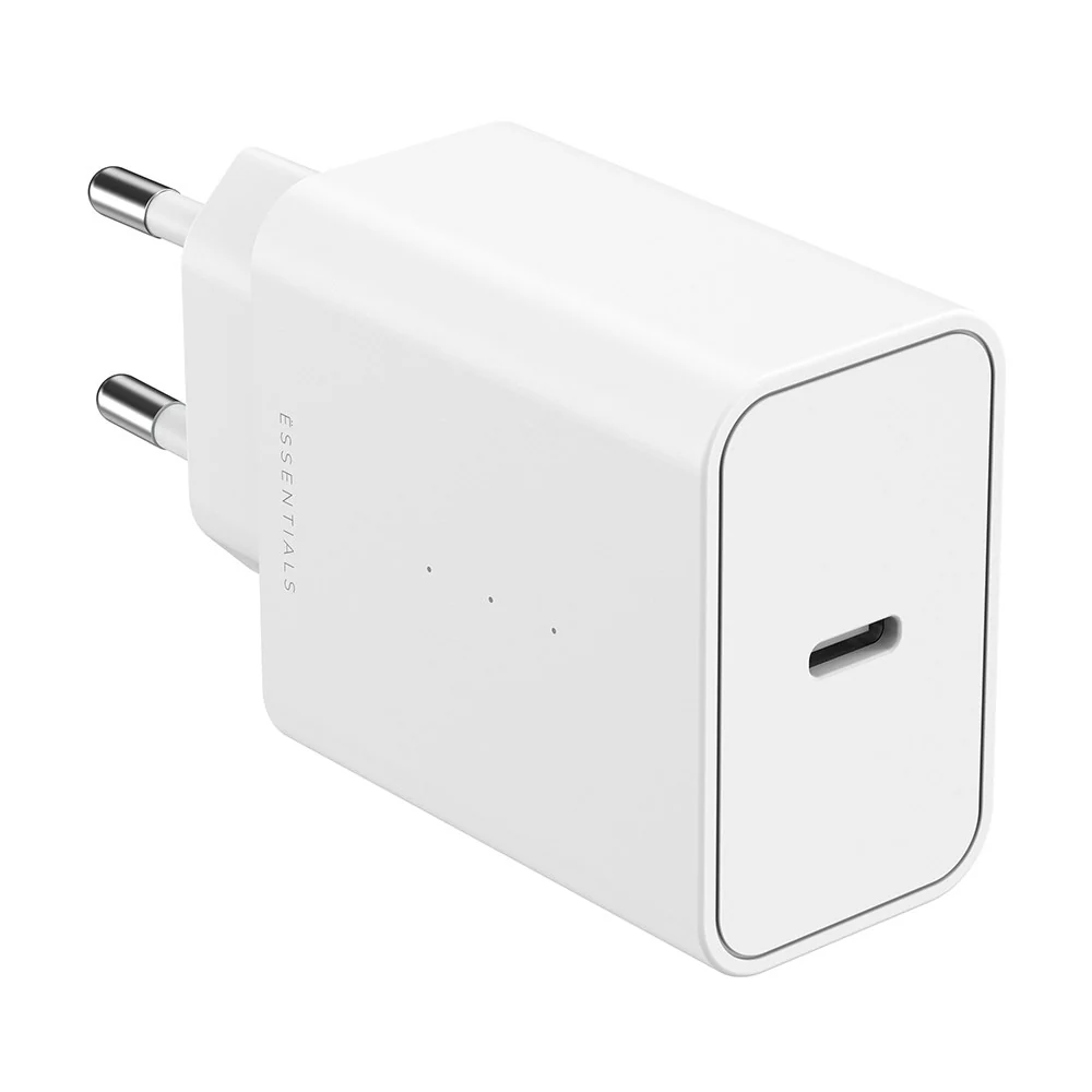 ËSSENTIALS by Upström PD 45W Resirkulert Plast Vegglader med USB-C – H v:5050822