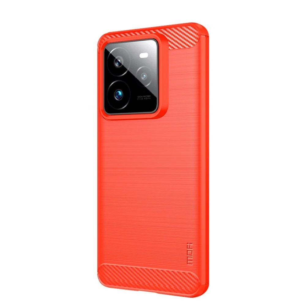 Realme GT 7 Pro (5G) Brushed Carbon Deksel - Rød v:9358614