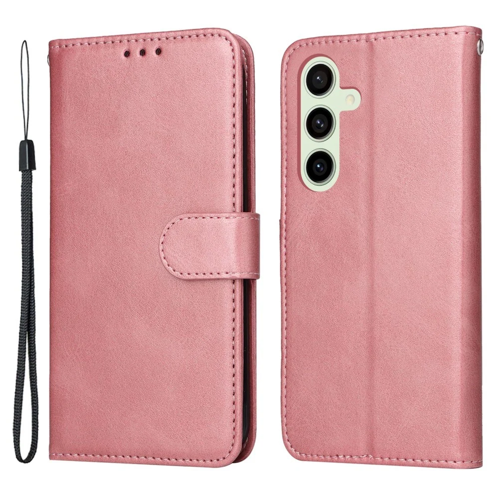 EIDERWOOD Samsung Galaxy S24 FE Skinndeksel med Lommebok og Stropp – R v:7632719