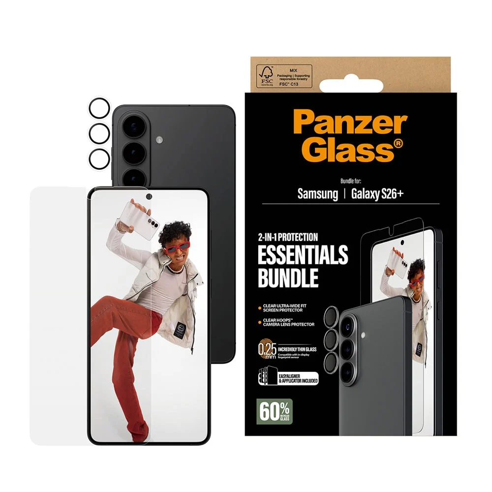Samsung Galaxy S26+ (Plus) PanzerGlass Hoops 2-in-1 Bundle med EasyAli v:9166493