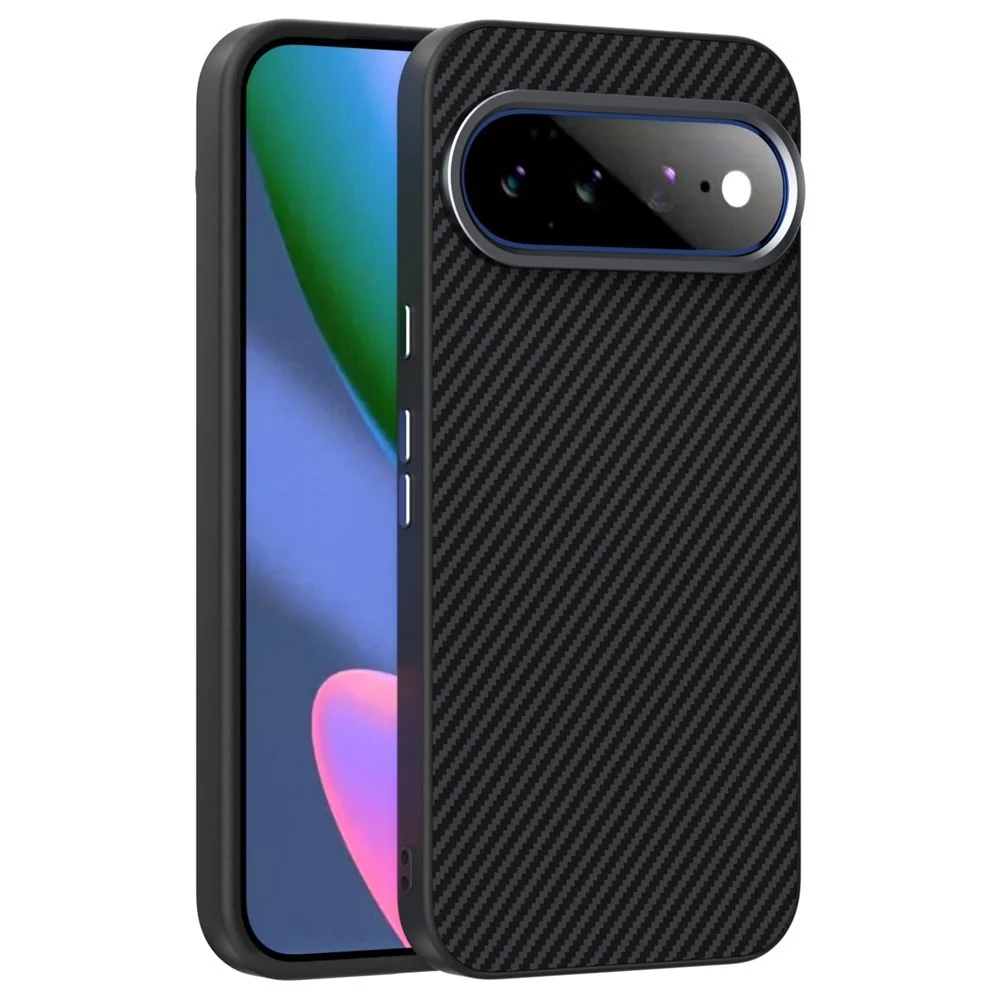 Google Pixel 11 Pro XL ABEEL Hybrid Deksel med Karbonfibertekstur – Sv v:6490741