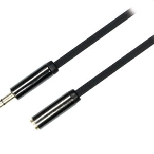 DELTACO ljudkabel, 3,5mm hane till 3,5mm hane, 1m, vit v:9012624