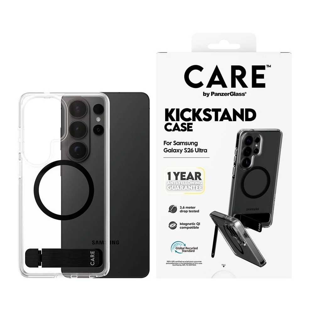 Samsung Galaxy S26 Ultra CARE by PanzerGlass Feature Kickstand Deksel v:2299259