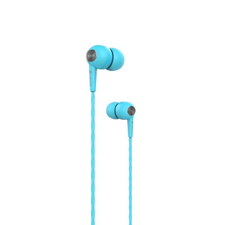 Devia kintone hodetelefoner med ledning jack 3,5 mm blå v:1456992