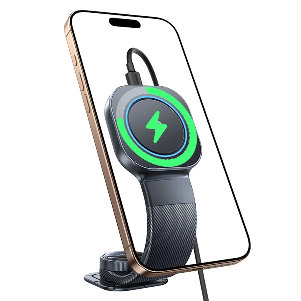 Baseus Bilholder med Trådløs Lading – Dashbord – MagSafe Kompatibel – v:3671438 Baseus Bilholder med Trådløs Lading – Dashbord – MagSafe Kompatibel – v:3671438