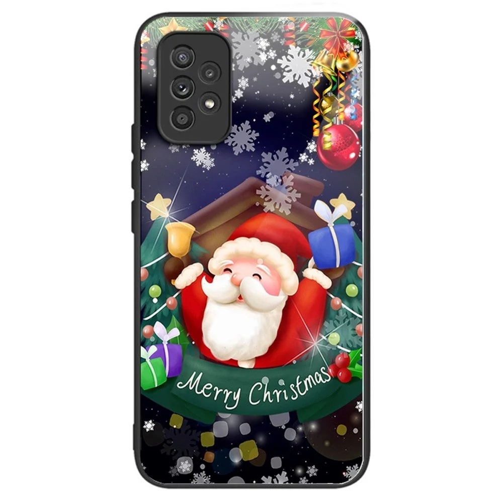 Samsung Galaxy A53 (5G) Jule Deksel m. Glassbakside - Julenissen v:2708953