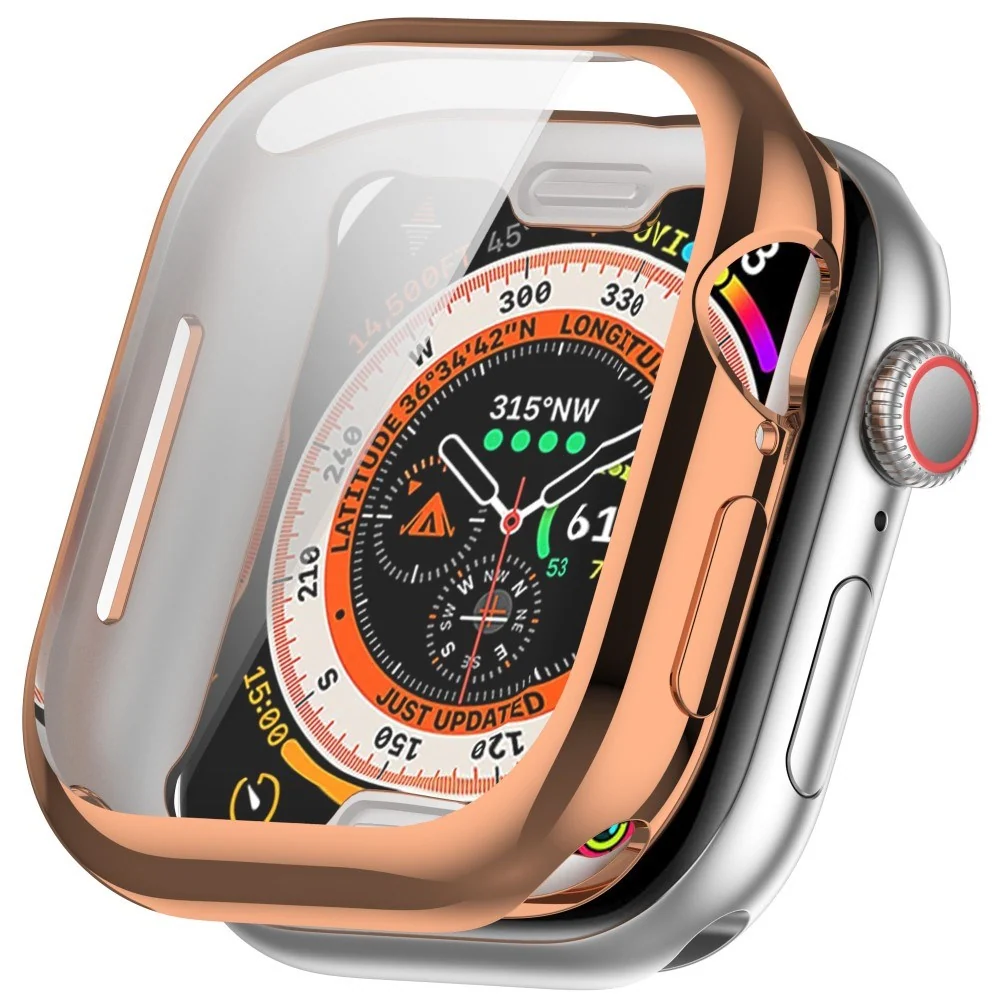 Apple Watch 11 / 10 (46mm) Fleksibelt Plast Deksel med Skjermbeskyttel v:1589805 Apple Watch 11 / 10 (46mm) Fleksibelt Plast Deksel med Skjermbeskyttel v:1589805