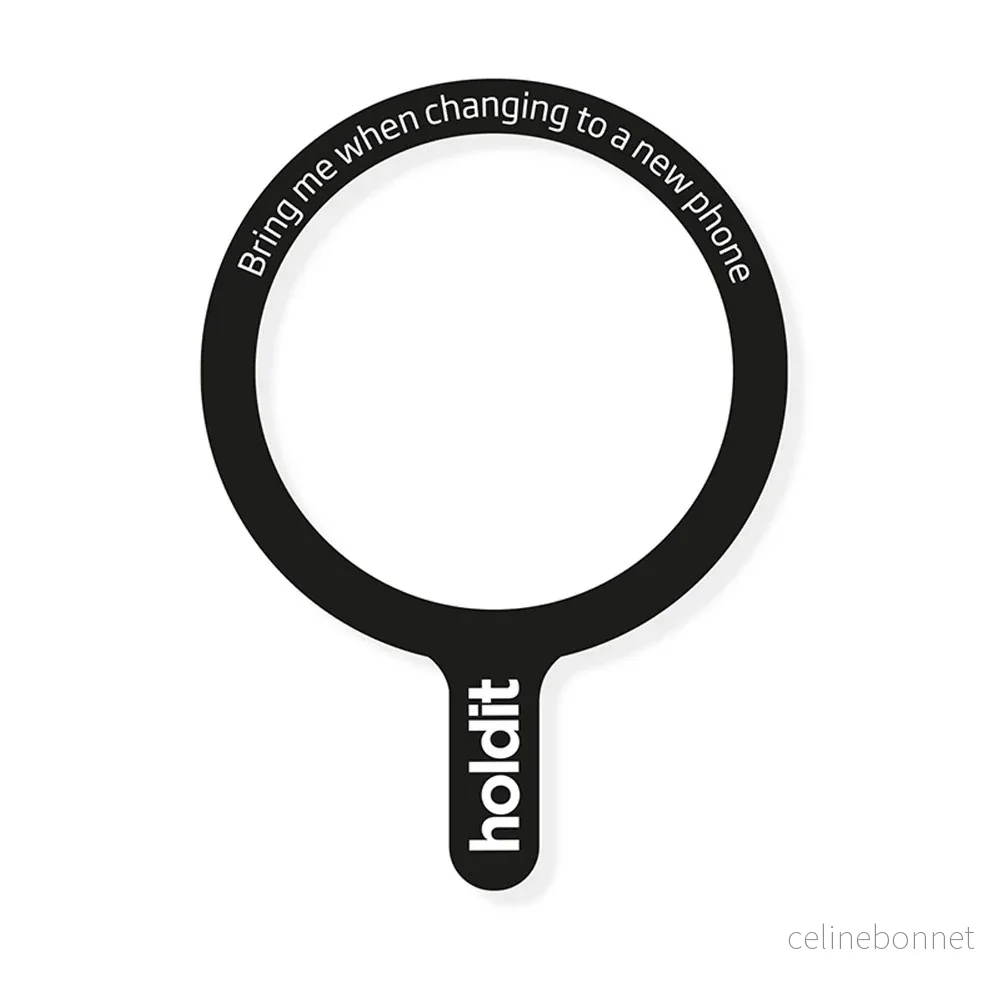 Holdit MagSafe-Kompatibel Magnetring – Svart v:399392 Holdit MagSafe-Kompatibel Magnetring – Svart v:399392