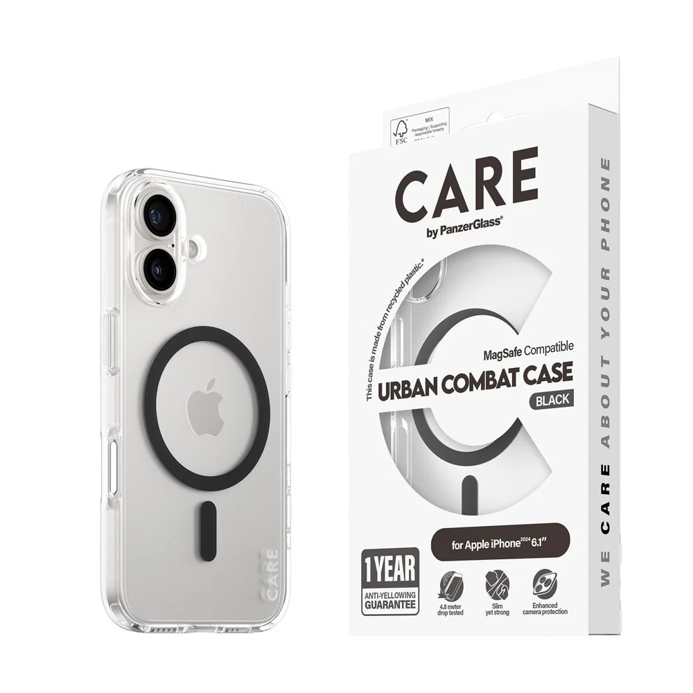 CARE by PanzerGlass iPhone 16 FLAGSHIP Urban Combat-deksel – MagSafe K v:203690