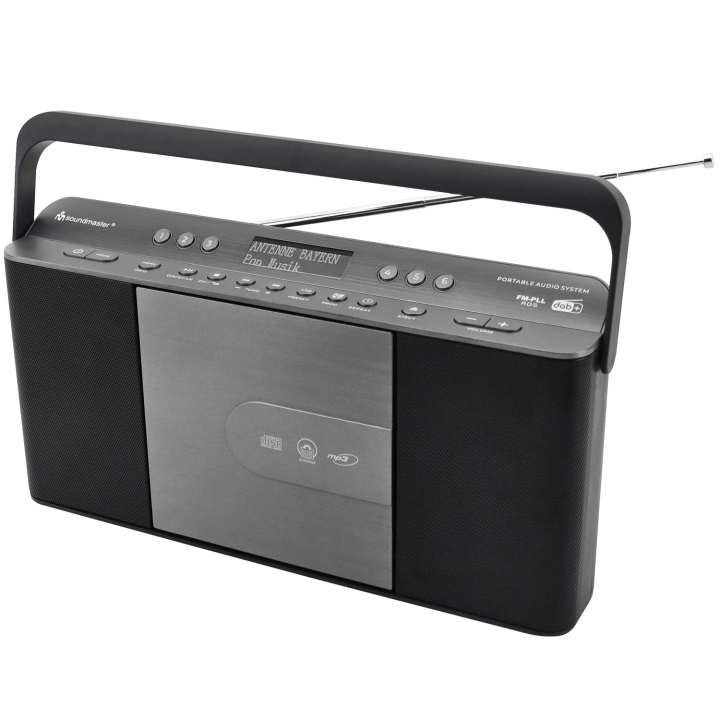 Soundmaster Bærbar radio med hurtigvalg av CD RCD1870SW Svart/sølvgrå v:7795722