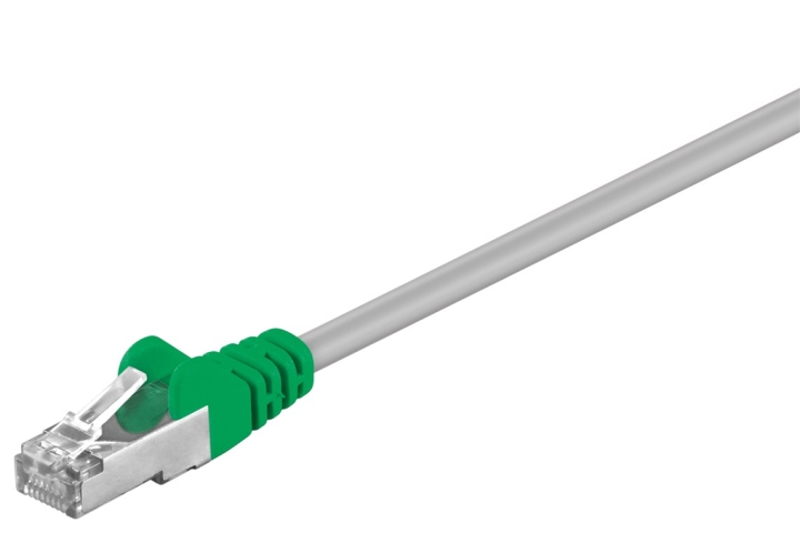 Goobay CAT 5e krysskoblingskabel, F/UTP, grå, grønn kobberbelagt aluminiumtråd (CCA) v:1440045
