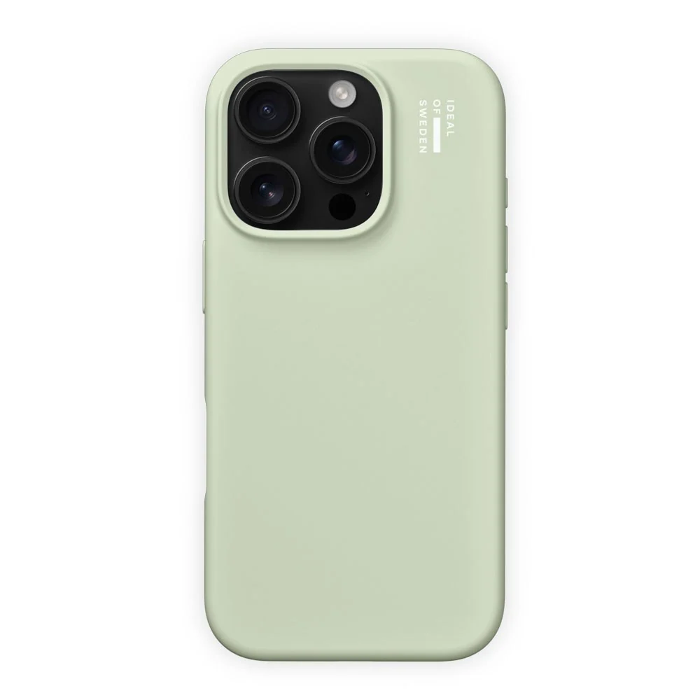 iPhone 16 Pro iDeal Of Sweden Silicone Deksel - Sage Green v:2648724