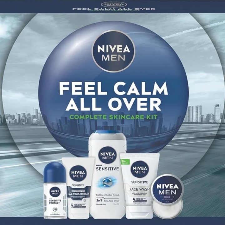 Nivea Giftset Nivea Men Feel Calm All Over 5pcs v:4690039