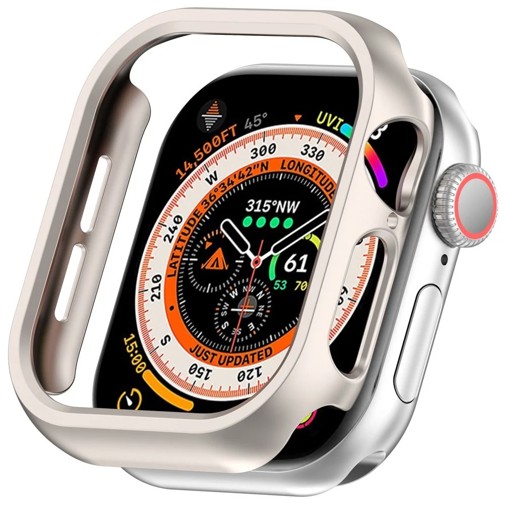 Apple Watch 11 / 10 (42mm) Hardt Plast Deksel - Starlight v:336482