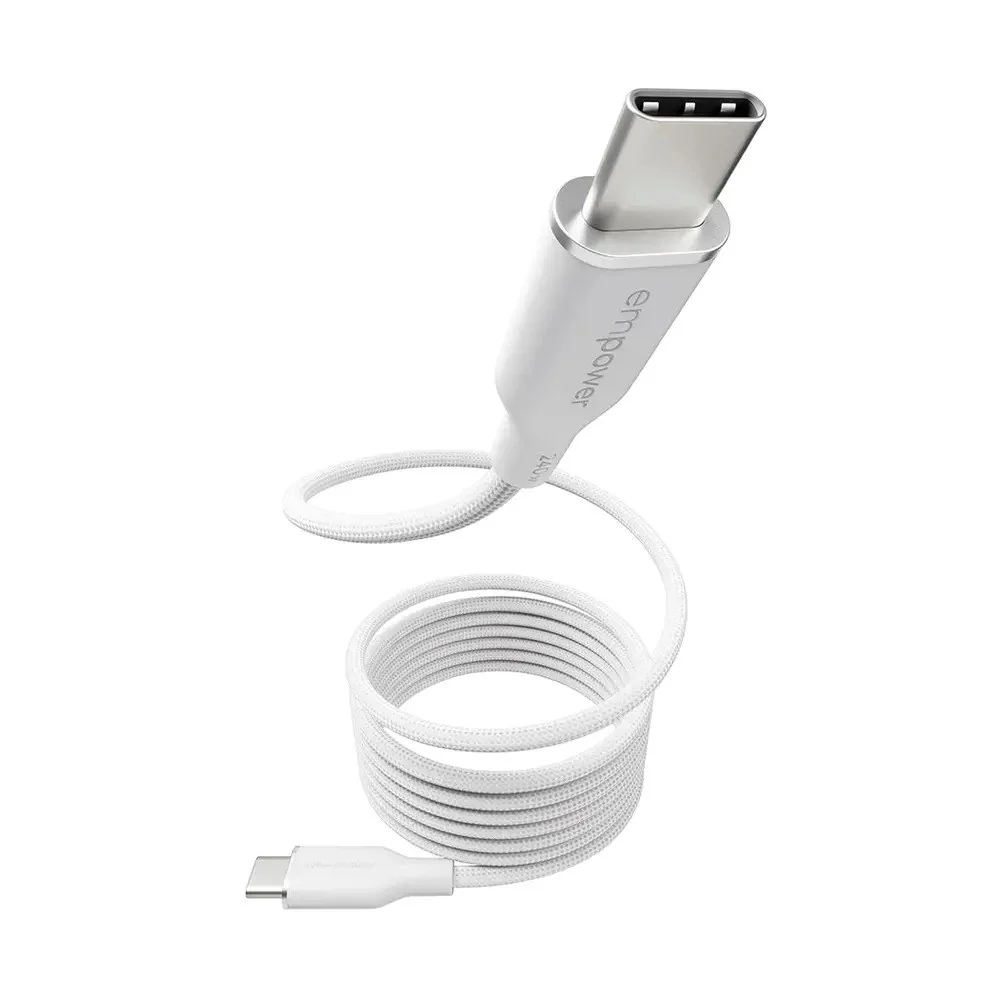 empower by PanzerGlass Magnetic 240W USB-C til USB-C Kabel – 1.5m – Si v:580932