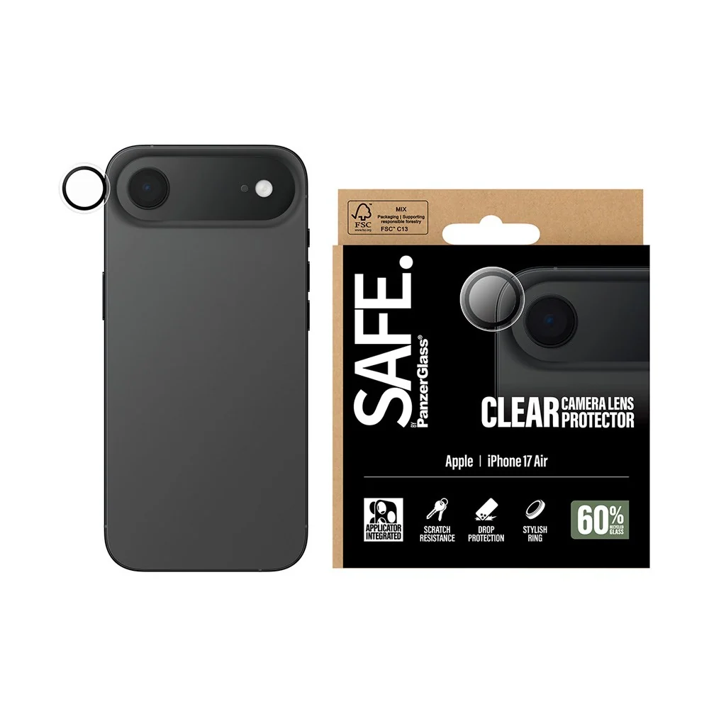Safe by PanzerGlass iPhone Air Kameralinsebeskyttelse – Gjennomsiktig v:8620415 Safe by PanzerGlass iPhone Air Kameralinsebeskyttelse – Gjennomsiktig v:8620415