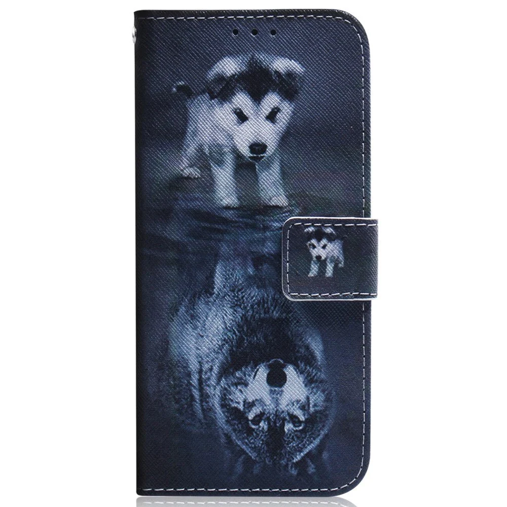 Samsung Galaxy A25 (5G) Kunstskinn Deksel m. Lommebok & Trykk – Hund o v:9684303