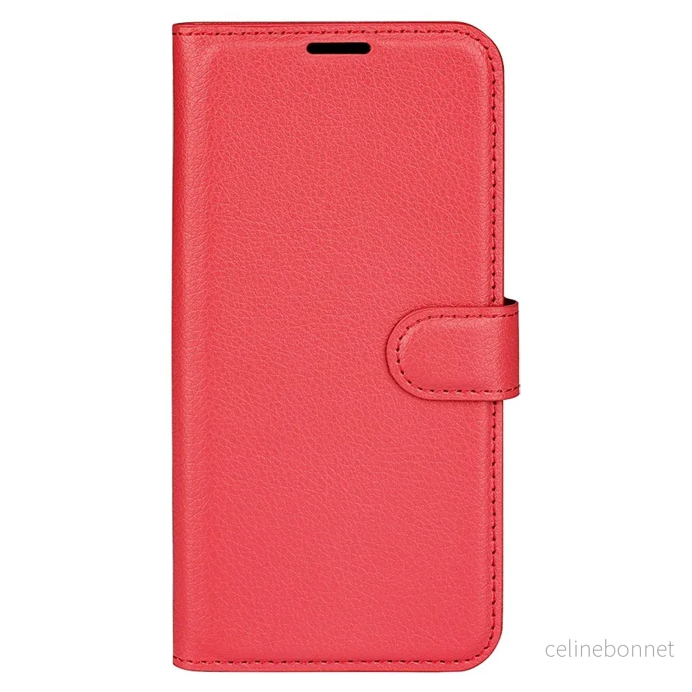 EIDERWOOD Xiaomi 14T Pro Litchi Skin Flip Deksel med Lommebok – Rød v:6069165