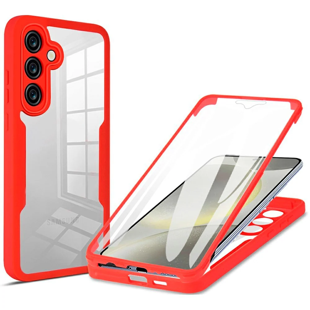 EIDERWOOD Samsung Galaxy S25 FE 2-i-1 Plast Deksel m. Innebygd Skjermb v:425928