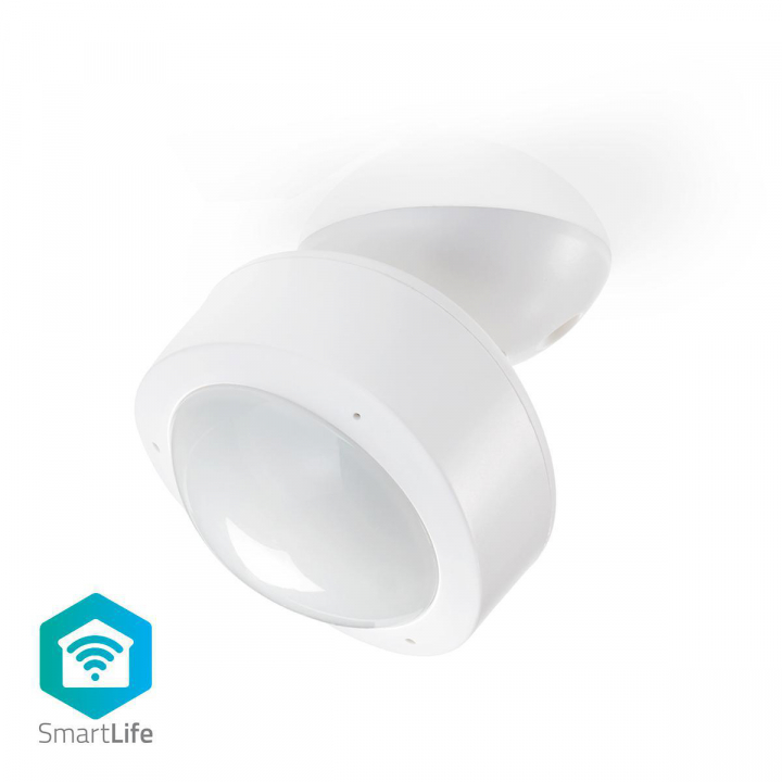 Nedis SmartLife Bevegelsessensor | Wi-Fi | Batteri drevet / Nettstrøm drevet | Detektorvinkel: 120 ° | Deteksjonsområde: 10.0 m | Hvit v:3333573