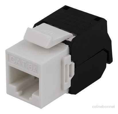 DELTACO UTP Cat6a Keystone-kontakt, Verktøyfri v:3564848
