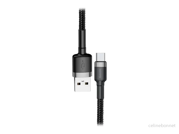 Baseus Cafule USB 2.0 USB Type-C kabel 3m Sort Grå v:5779619