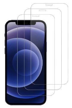 3-pakning Mr Yes Fulldekkende skjermbeskytter i herdet glass for iPhone 12 Pro Max v:2597364