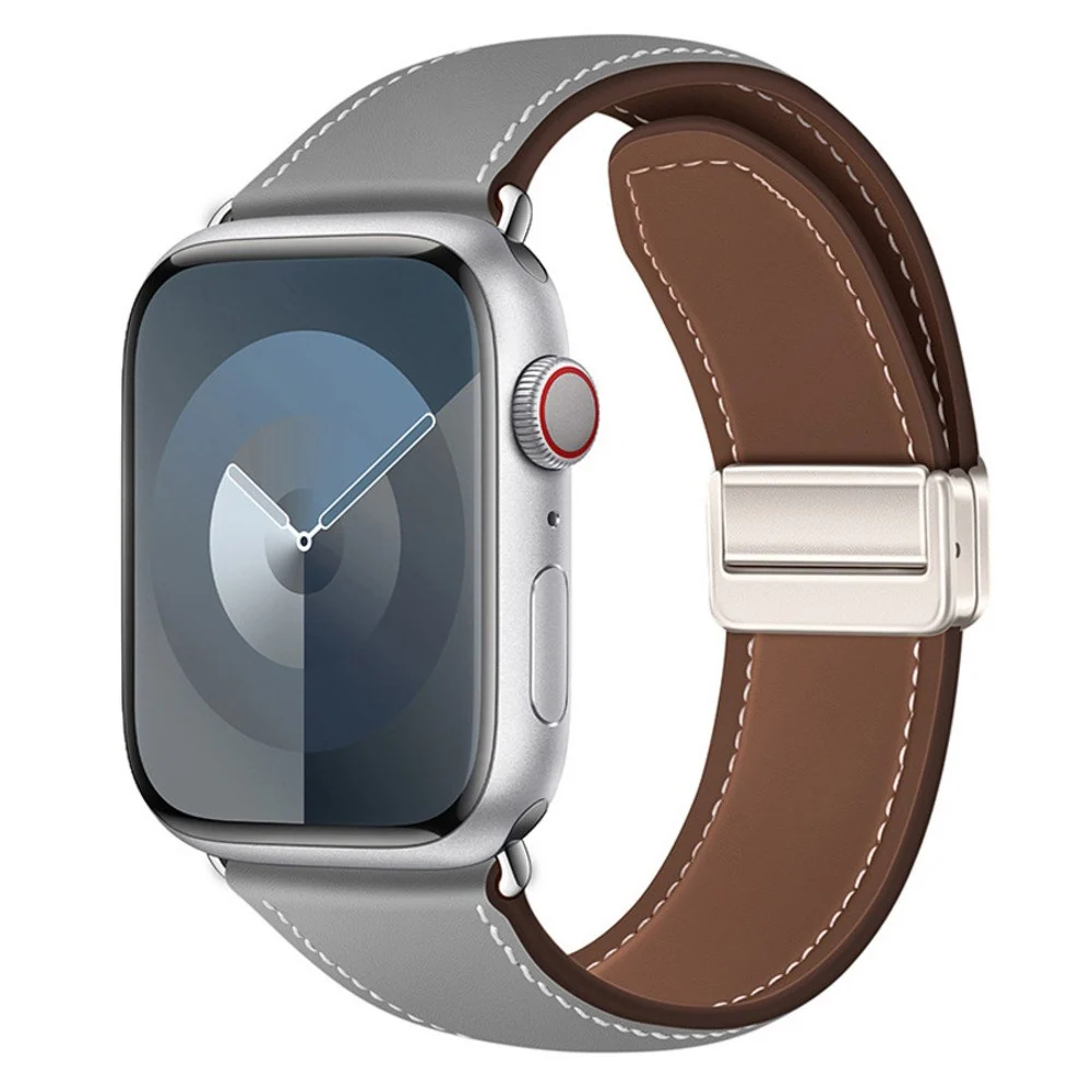 Apple Watch (38/40/41/42 mm) Lippa Magnetisk Klokkerem i Kunstskinn – v:5693092