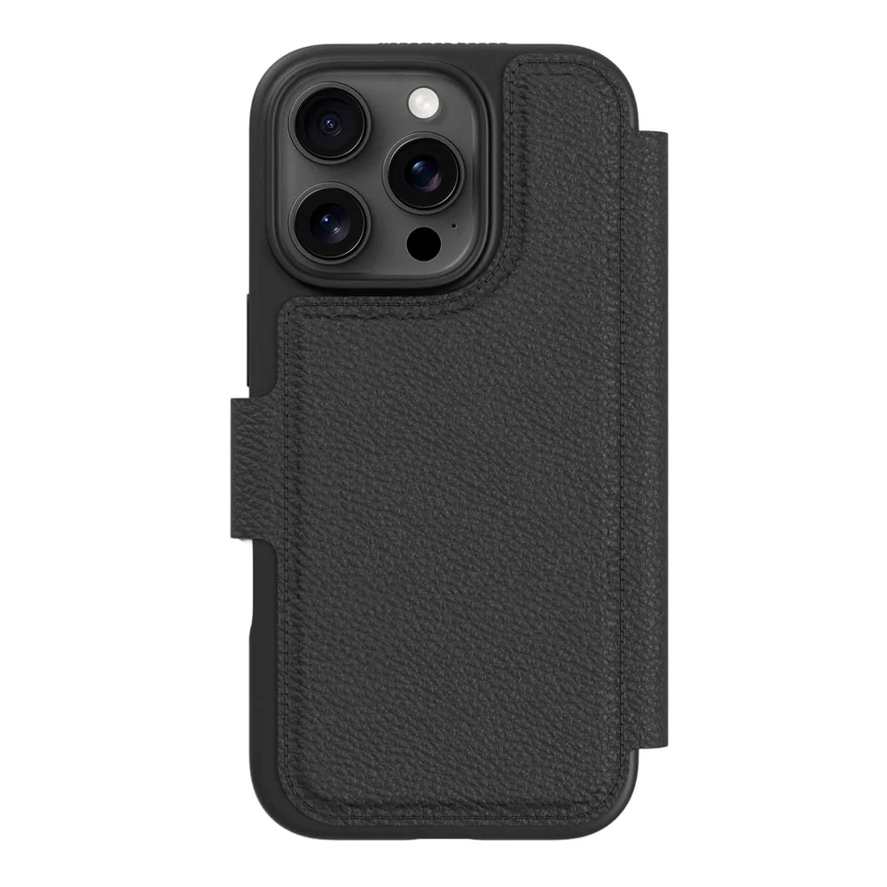 agood company iPhone 16 Pro Circular Flip Deksel med Lommebok - Svart v:4668424