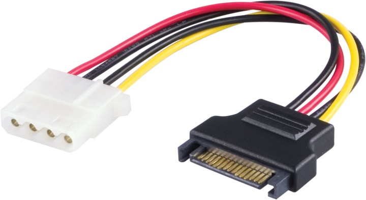 DELTACO strømadapter for harddisker,4-pin til Serial ATA strømkontak v:6426766