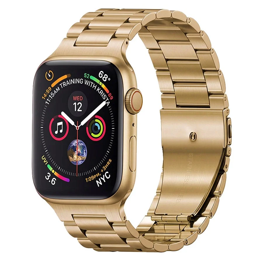 Lippa Apple Watch (38/40/SE/41/42mm) Rem i Rustfritt Stål - Rose Gold v:763189
