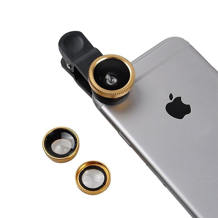 Makrolinse for smarttelefoner, gull v:9308001