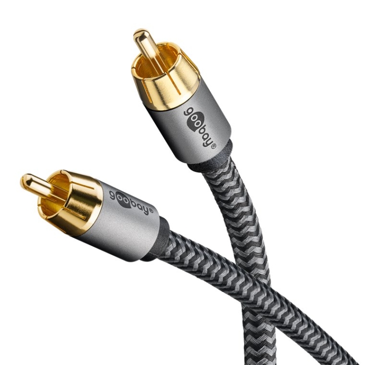 Goobay Mono RCA-kabel, 3 m RCA-plugg (basshøyttaler, senter) > RCA-plugg (basshøyttaler, senter) v:7614012