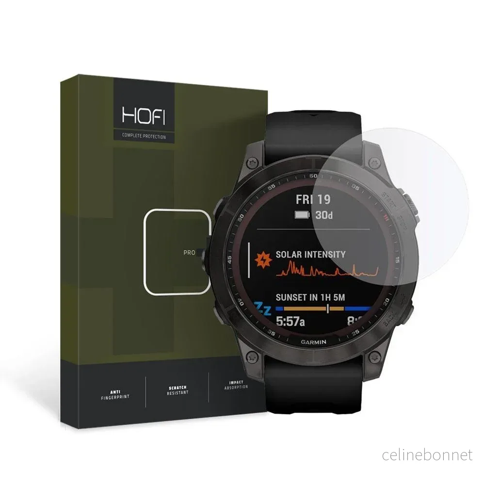 Garmin Fenix 7 HOFI Glass Pro+ Skjermbeskytter – Gjennomsiktig v:3285334 Garmin Fenix 7 HOFI Glass Pro+ Skjermbeskytter – Gjennomsiktig v:3285334