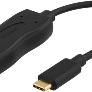 DELTACO USB 3.1 til DisplayPort adapter, USB type C – DP Ho , svart v:7517579 DELTACO USB 3.1 til DisplayPort adapter, USB type C – DP Ho , svart v:7517579