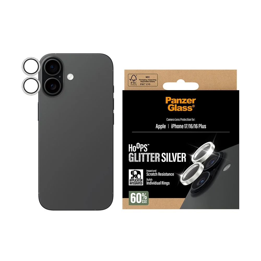 PanzerGlass iPhone 17 / 16 / 16 Plus Hoops Kameralinsebeskyttelse med v:3202708 PanzerGlass iPhone 17 / 16 / 16 Plus Hoops Kameralinsebeskyttelse med v:3202708
