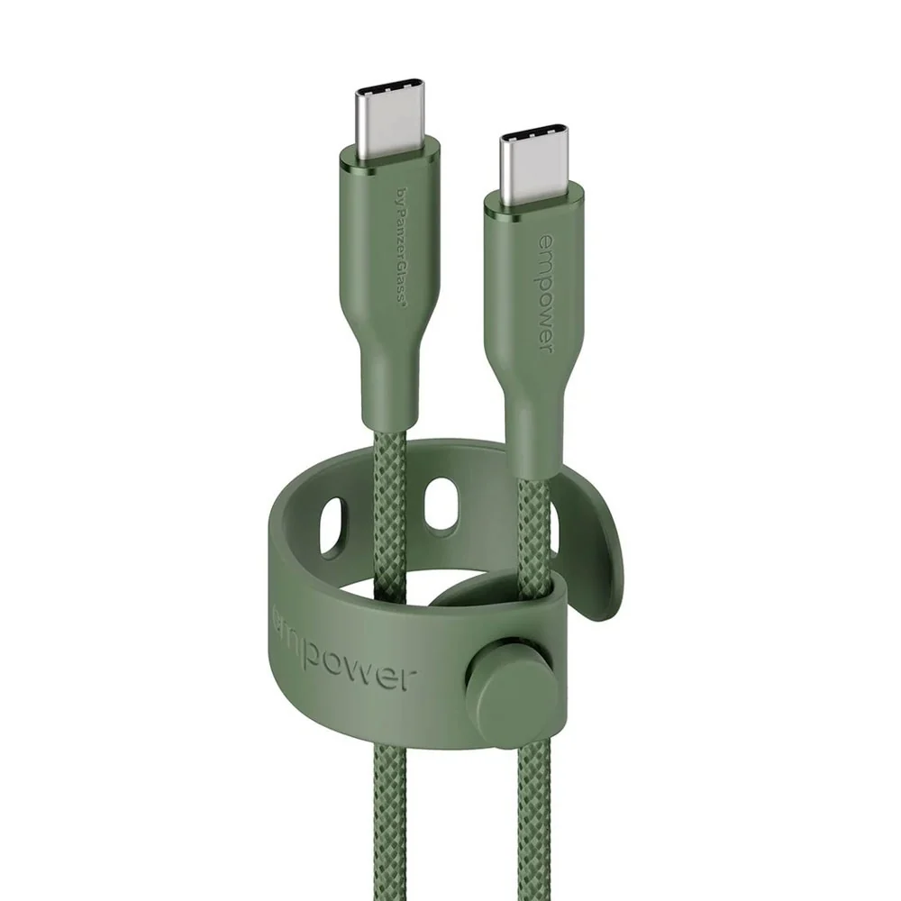empower by PanzerGlass Racing 60W USB-C til USB-C Kabel – 1.2m – Sage v:5208071 empower by PanzerGlass Racing 60W USB-C til USB-C Kabel – 1.2m – Sage v:5208071