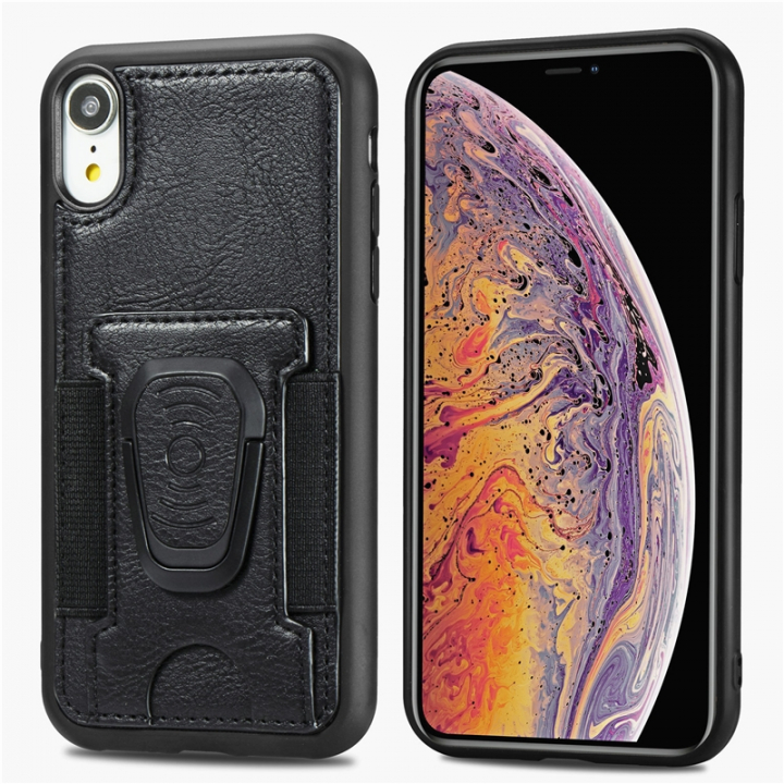 Mobildeksel med ringholder for iPhone 12 mini, Svart v:2548900