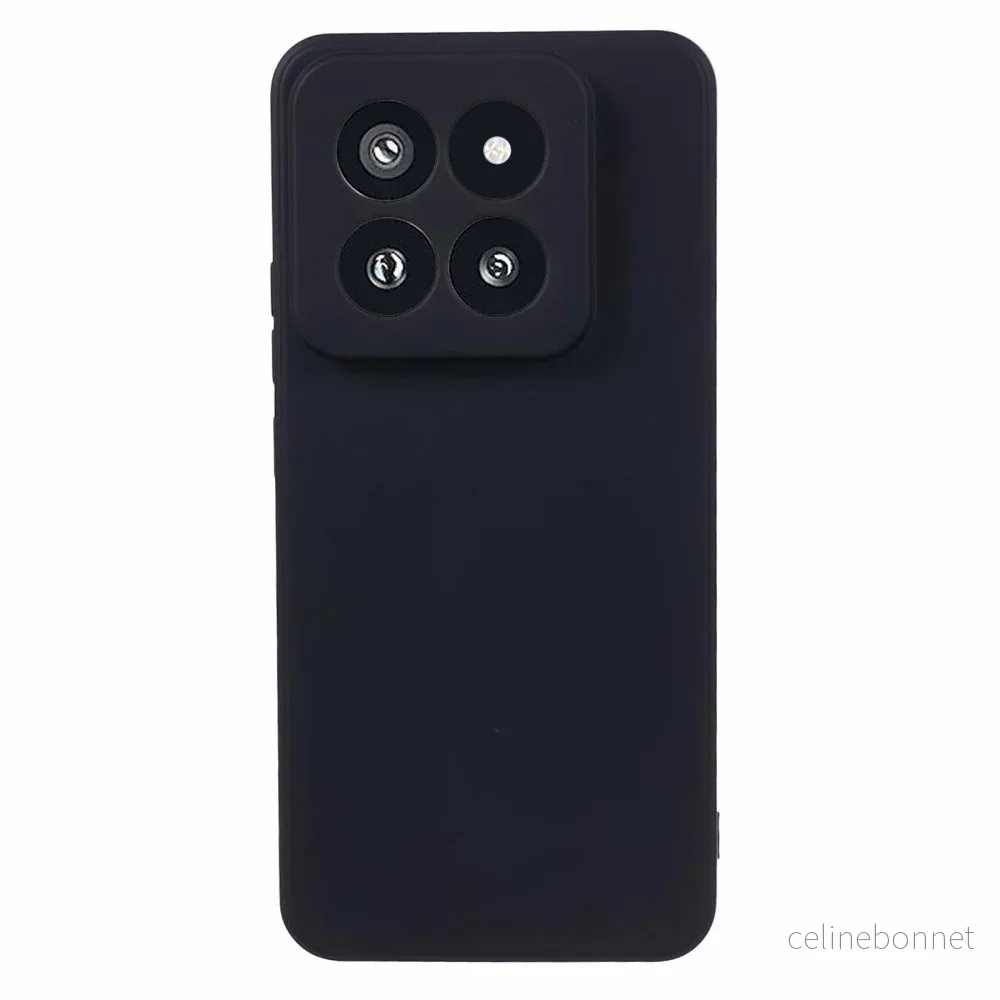 EIDERWOOD Xiaomi 14 Fleksibel TPU Plast Deksel - Svart v:8087435